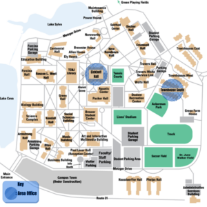 Map of TCNJ Campus.